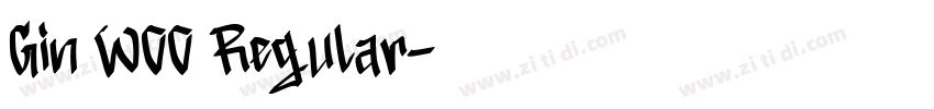 Gin W00 Regular字体转换